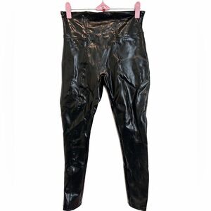 SPANX Faux patent-leather Leggings